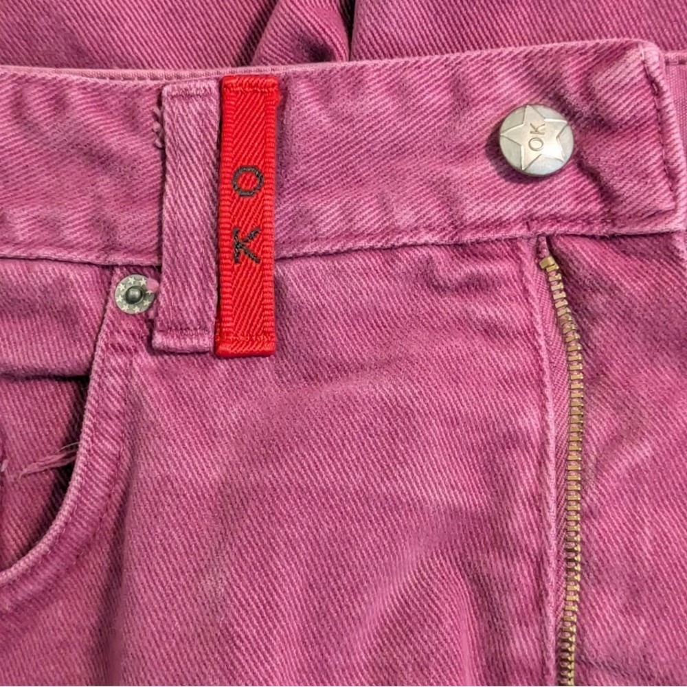 Vintage 90s High Waist Raspberry Pink Mom Jeans Tapered Leg 32 Italy Otto Kern - Picture 5 of 10